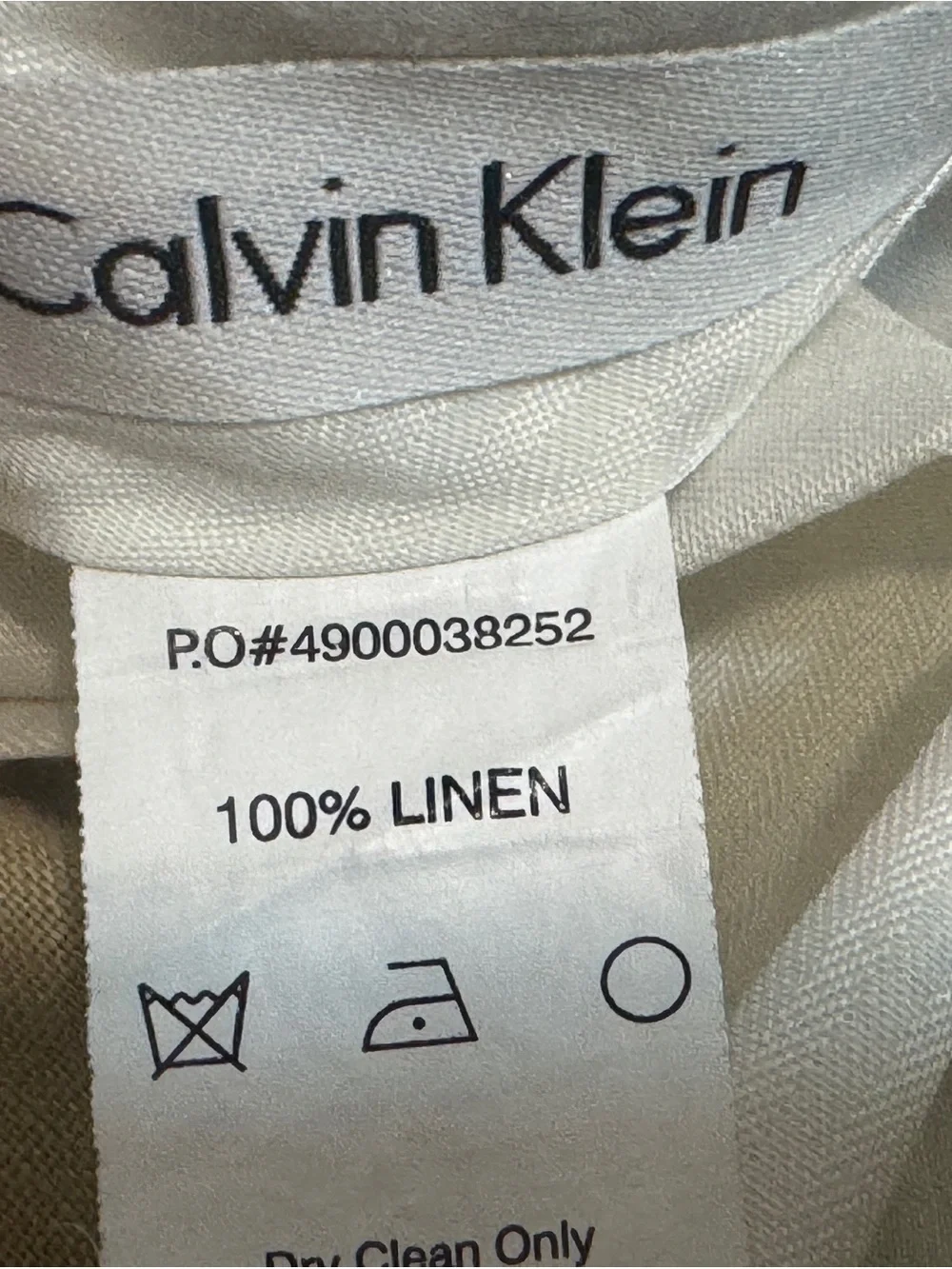 Men's Classic Beige 100% Linen Pants
